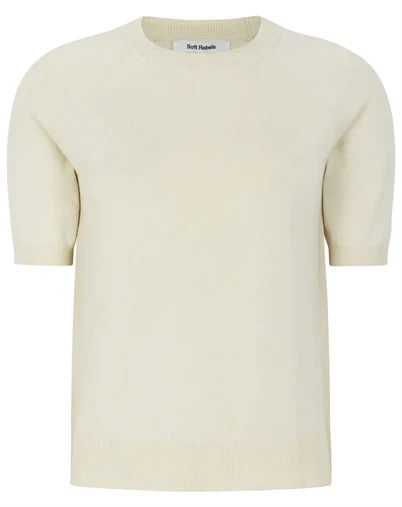 Soft Rebels - SRMarla O-Neck Strik - Artic Wolf